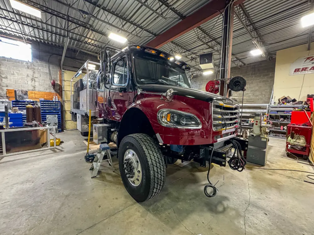 Open compartment interior during fabrication, photo 74 of 303.